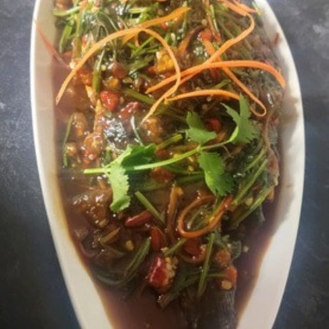 68. Fried Tilapia Fish.